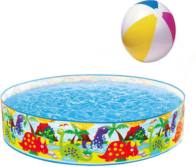 

Intex ® Original 4ft Ocean Reef Snapset Pool With Ball Inflatable Pool(Multicolor)