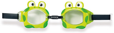 Intex ® Original Frog Design Fun Swimming Goggles For All Age Groups Water Sports Goggles(Green)