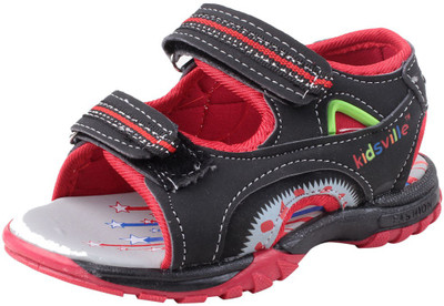 

Kids Ville Boys Buckle Sports Sandals(Black