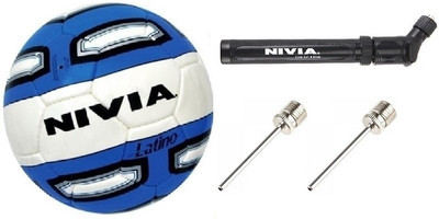 

Nivia Combo Of Three, One ''latino' Football, One Pump and Two Needles- Football Kit
