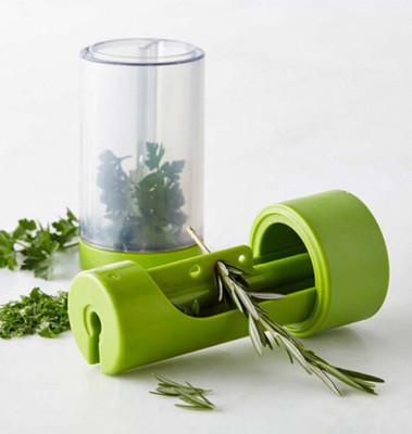 

fresh n fine 530140 Herb Mill 2 in 1 Cuts and Strips Kitchen Gadgets Green Kitchen Tool Set(Green)