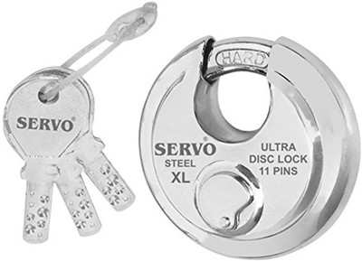

Smart Shophar Hi-Tech Steel Shutter Disc Lock Heavy Ultra key 90 mm Combination Lock(Silver)