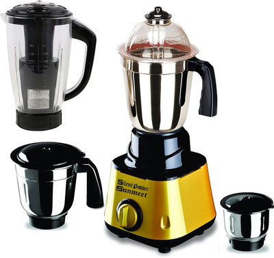 

SilentPowerSunmeet MG17-TAC-Gal-163 550 W Juicer Mixer Grinder(Golden, 4 Jars)