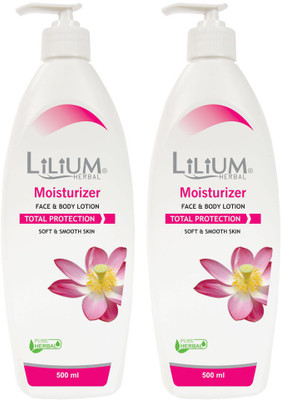 

Lilium Herbal Moisturizer Body Lotion 500ml Pack of 2(500 ml)