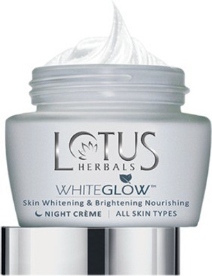 

lotus herbals White Glow Skin Whitening & Brightening Nourishing Night Cream 60 g(Pack of 2)(60 g)