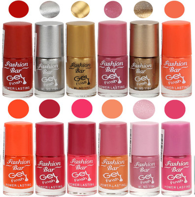 

Fashion Bar Neon Red,Silver,Golden,Shimmer Pink,Copper,Neon Orange,Orange,Deep Pink,Neon Pink,Peach,Light Purple,Rani Light Nail polish Neon Red,Silver,Golden,Shimmer Pink,Copper,Neon Orange,Orange,Deep Pink,Neon Pink,Peach,Light Purple,Rani Light(Pack of