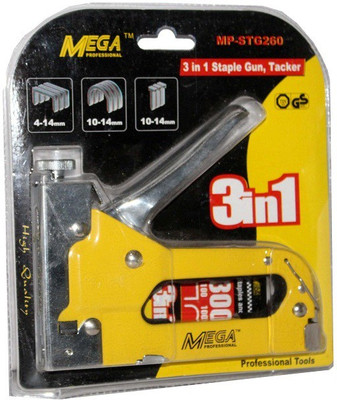 

Digital Craft Mega Heavy Metal Stapler Gun for Wood, Plastic and Masonry MEGA Cordless Nailer(0 gauge)