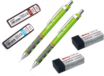 

rotring 2B Leads Tikky Eraser Pencil(Set of 2, Neon Green)