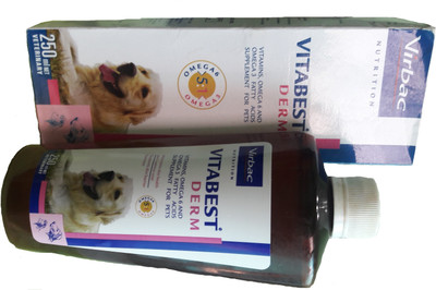 

Virbac vitabest derm with omega 6 & 3 Pet Health Supplements(0.25 L)