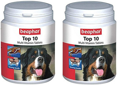 

Beaphar TOP10 60TABS PACK OF 2 for dogs and cats Pet Health Supplements(120 mg)