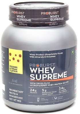 PROBURST Proburst Whey Supreme - 1kg Whey Protein(.1 kg, COOKIES)