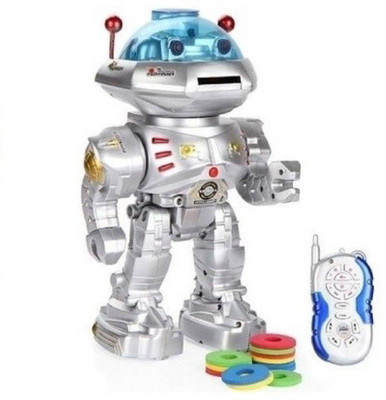 

Amazia Remote control Space Wiser Multi-function Super Robot With Disc Launcher(Grey)