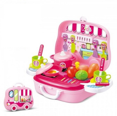 

V2 Collection's Kid Chef's Bring Along Kitchen Cooking Suitcase Set (PINK)