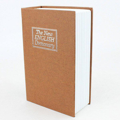 

Sukot Secret English Dictionary Book Style Safe Locker Cash Jewelry Locker Safe Documents Cards Money Locker Cash Box Size - Medium Safe Locker(Key Lock)