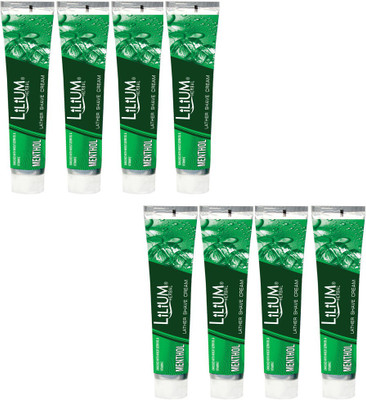 

Lilium Herbal Menthol Shaving Cream 120gm Pack of 8(120 g)