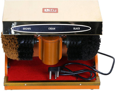 

Lify Gold color Titanium & Wood Shoe Polish Machine Automatic Shoe Polishing Machine