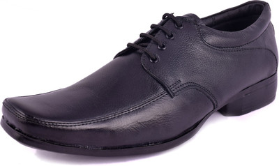

Trendy Session Genuine Leather Lace Up For Men(Black