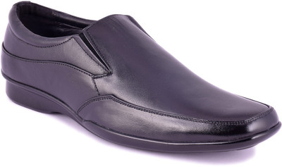 

Trendy Session Genuine Leather Slip On For Men(Black