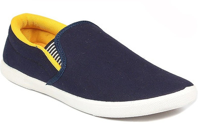 Clymb Loafers For Men(Blue, Yellow