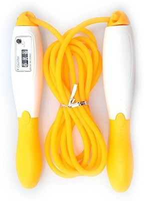 

Cp Bigbasket SKIP AND FIT WITH AUTO COUNTER METER Freestyle Skipping Rope(Yellow, Length: 267 cm)