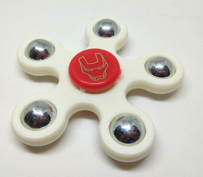 

VibeX ™ Superhero Iron Man Fast Spin Fidget Spinner Hand Toy Stable 5 Side Steel Balls(Multicolor)