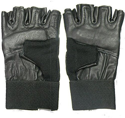 

5 O'Clock Sports Gym Gloves With Wrist Support - Black -  Gym & Fitness Gloves (, Black