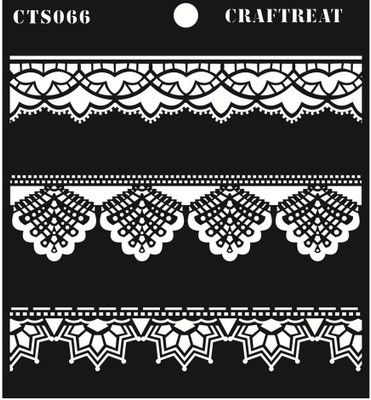 

Craftreat Lace Layered Stencil(Pack of 1, 6*6)