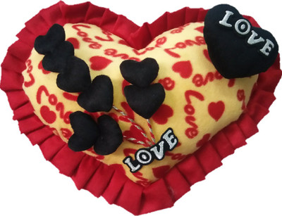 

Aparshi Adorable heart stuffed cushion soft toy 4DAa1 - 30 cm(Multicolor)