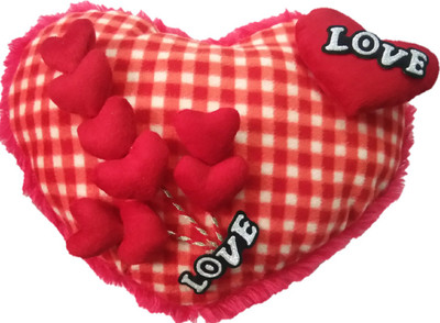 Aparshi (Combo pack of 5) Cute heart cushion stuffed soft toy 4DU29 - 41 cm(Multicolor)