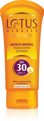 

lotus herbals SPF 30 Moisturising Sunscreen Lotion 100 gms(Pack of 2) - SPF 30 PA+(100 g)