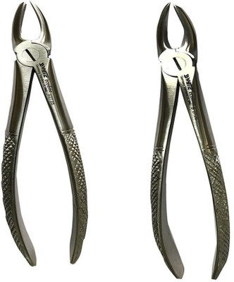 

SS WHITE Extraction Forceps Set Upper Molar Left & Upper Molars Right Fig. No. 89 -90 Serrated Forceps