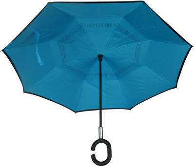 

Clubb Clubbrella for Car - The Inverted / Reversible Umbrella Umbrella(Sky Blue, Blue, Black)