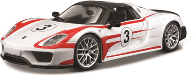 Bburago 1/24 Racing- Porsche 918 Spyder(White)