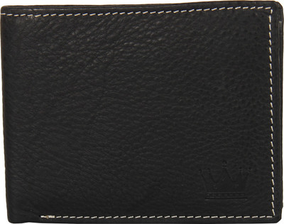 

LEWIS PAYTON Men Black Genuine Leather Wallet(3 Card Slots)