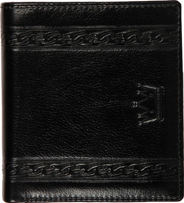 

LEWIS PAYTON Men Black Genuine Leather Wallet(3 Card Slots)