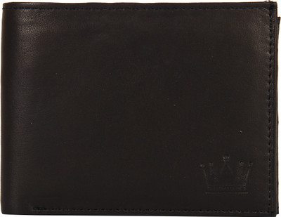 

LEWIS PAYTON Men Black Genuine Leather Wallet(8 Card Slots)