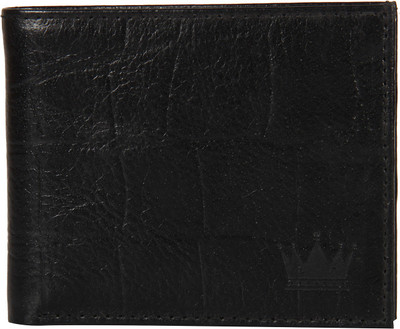 

LEWIS PAYTON Men Black Genuine Leather Wallet(6 Card Slots)