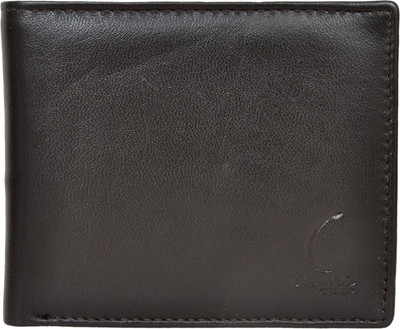 

Chandair Men Black Genuine Leather Wallet(3 Card Slots), Black & brownish shade