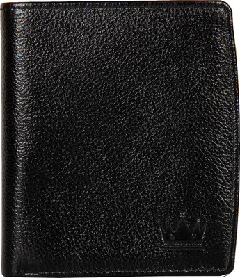 

LEWIS PAYTON Men Black Genuine Leather Wallet(6 Card Slots)