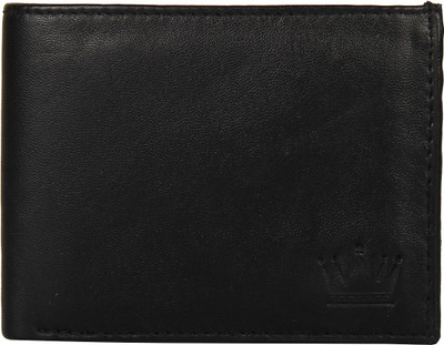 

LEWIS PAYTON Men Black Genuine Leather Wallet(9 Card Slots)