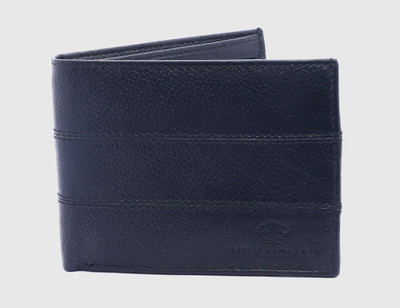 

NUKAICHAU Men Black Genuine Leather Wallet(5 Card Slots)