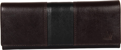 

LEWIS PAYTON Women Casual Brown, Black Genuine Leather Wallet(8 Card Slots)