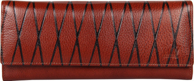 

LEWIS PAYTON Women Casual Brown Genuine Leather Wallet(8 Card Slots)