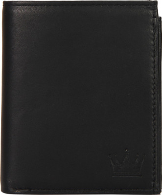 

LEWIS PAYTON Men Black Genuine Leather Wallet(9 Card Slots)