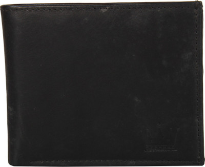 

LEWIS PAYTON Men Black Genuine Leather Wallet(6 Card Slots)
