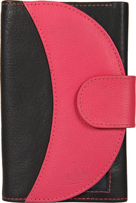 

LEWIS PAYTON Women Casual Black, Pink Genuine Leather Wallet(8 Card Slots), Multi