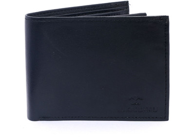 

NUKAICHAU Men Black Genuine Leather Wallet(5 Card Slots)
