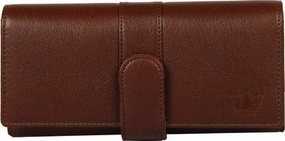 

LEWIS PAYTON Women Formal Brown Genuine Leather Wallet(8 Card Slots)