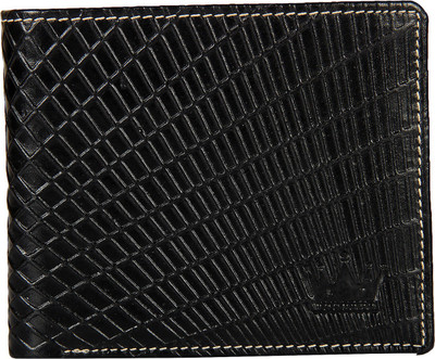 

LEWIS PAYTON Men Black Genuine Leather Wallet(7 Card Slots)
