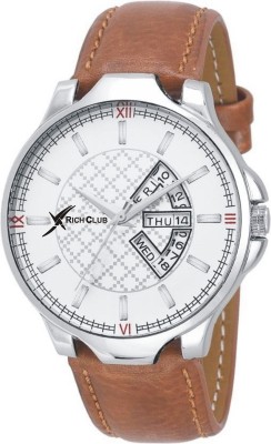 Rich Club RC-5050 White Day And Date Analog Watch  - For Men   Watches  (Rich Club)